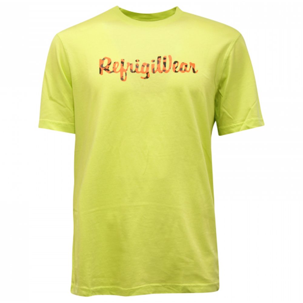 Желтая футболка с круглым вырезом и логотипом Refrigiwear Sunshine