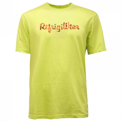 T-shirt girocollo con logo giallo sole Refrigiwear