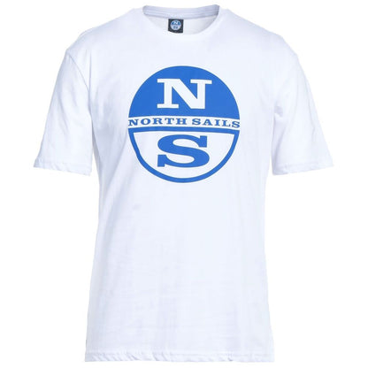 Хлопковая футболка с логотипом North Sails белого цвета