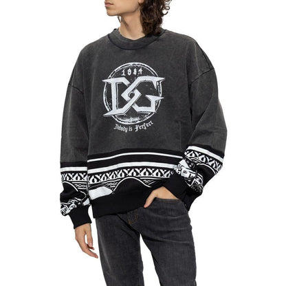 Dolce & Gabbana Black Cotton Sweater - PER.FASHION