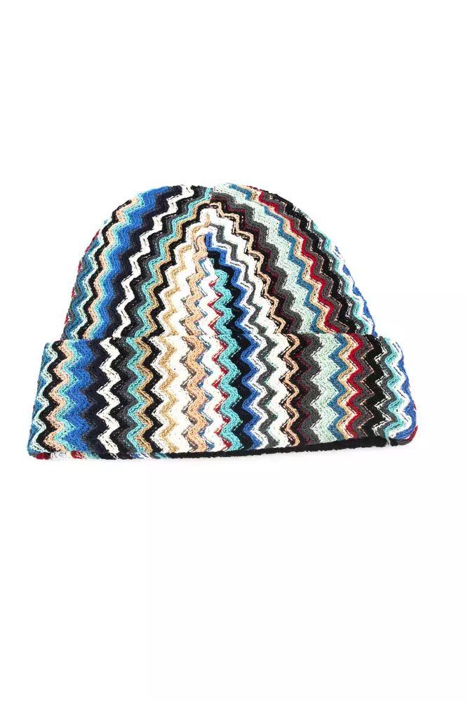 Missoni Geometric Fantasy Multicolor Wool Blend Hat - PER.FASHION