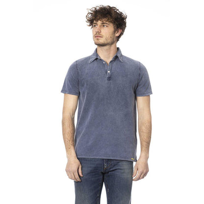 Distretto12 Elegant Cotton Polo in Classic Blue - PER.FASHION