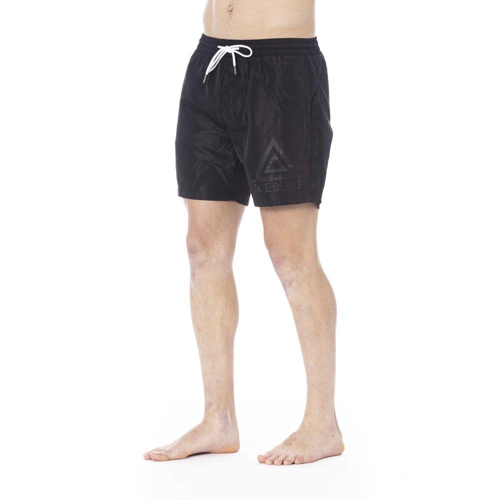 Iceberg Black Polyester Swimwear - PER.FASHION