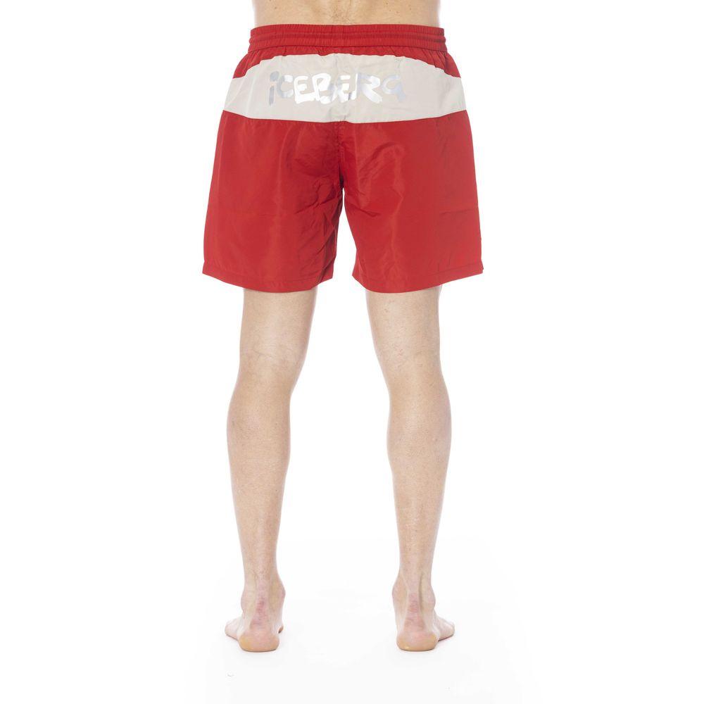 Iceberg Red Polyester Swimwear - PER.FASHION