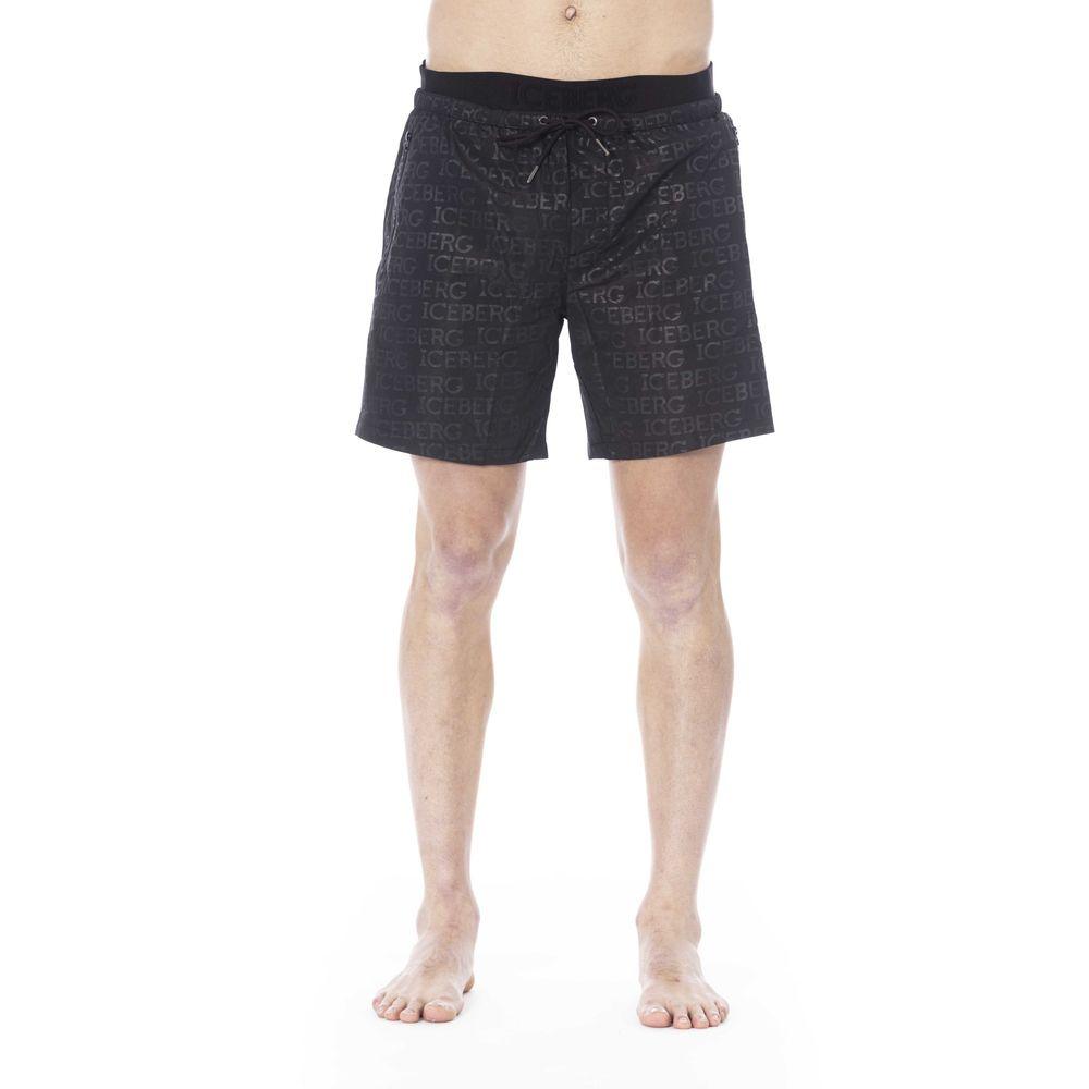 Iceberg Black Polyester Swimwear - PER.FASHION