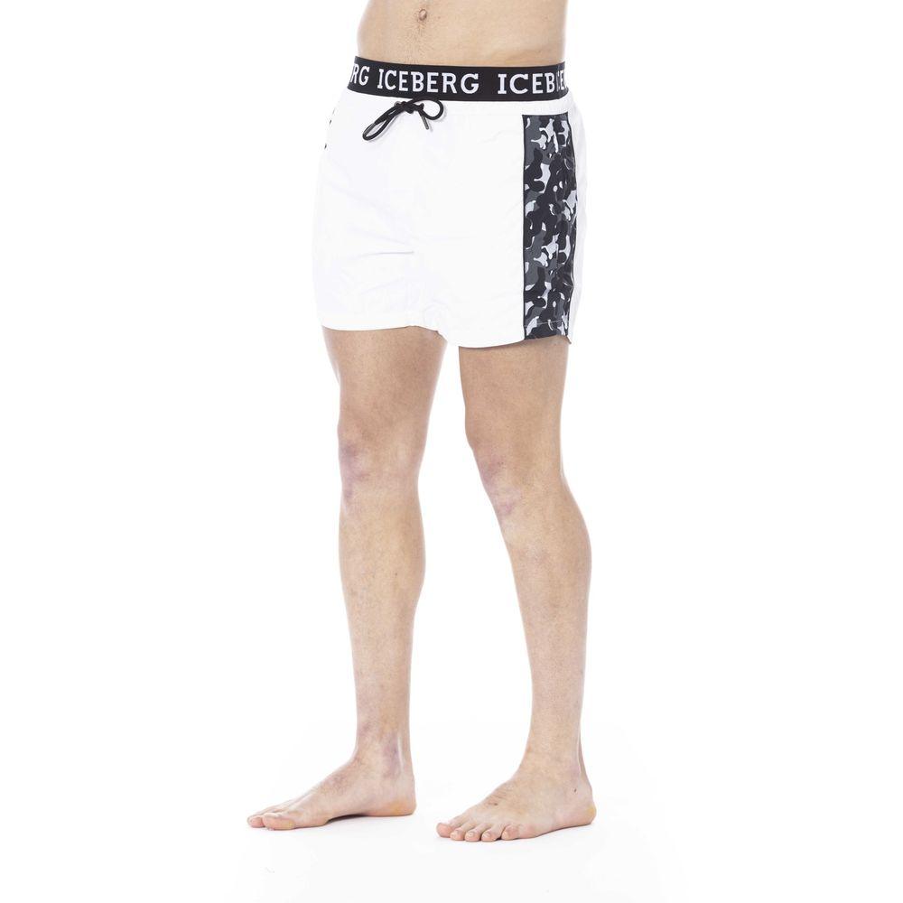 Iceberg White Polyester Swimwear - PER.FASHION