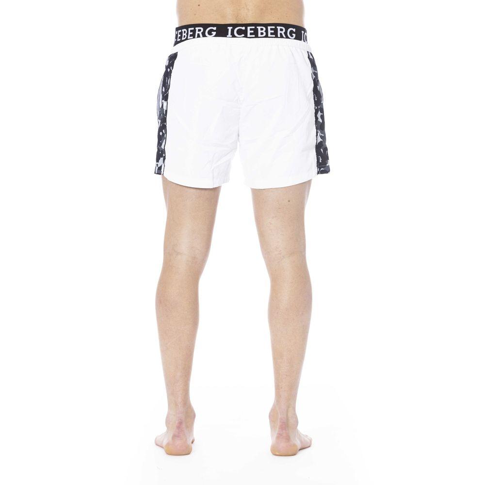 Iceberg White Polyester Swimwear - PER.FASHION