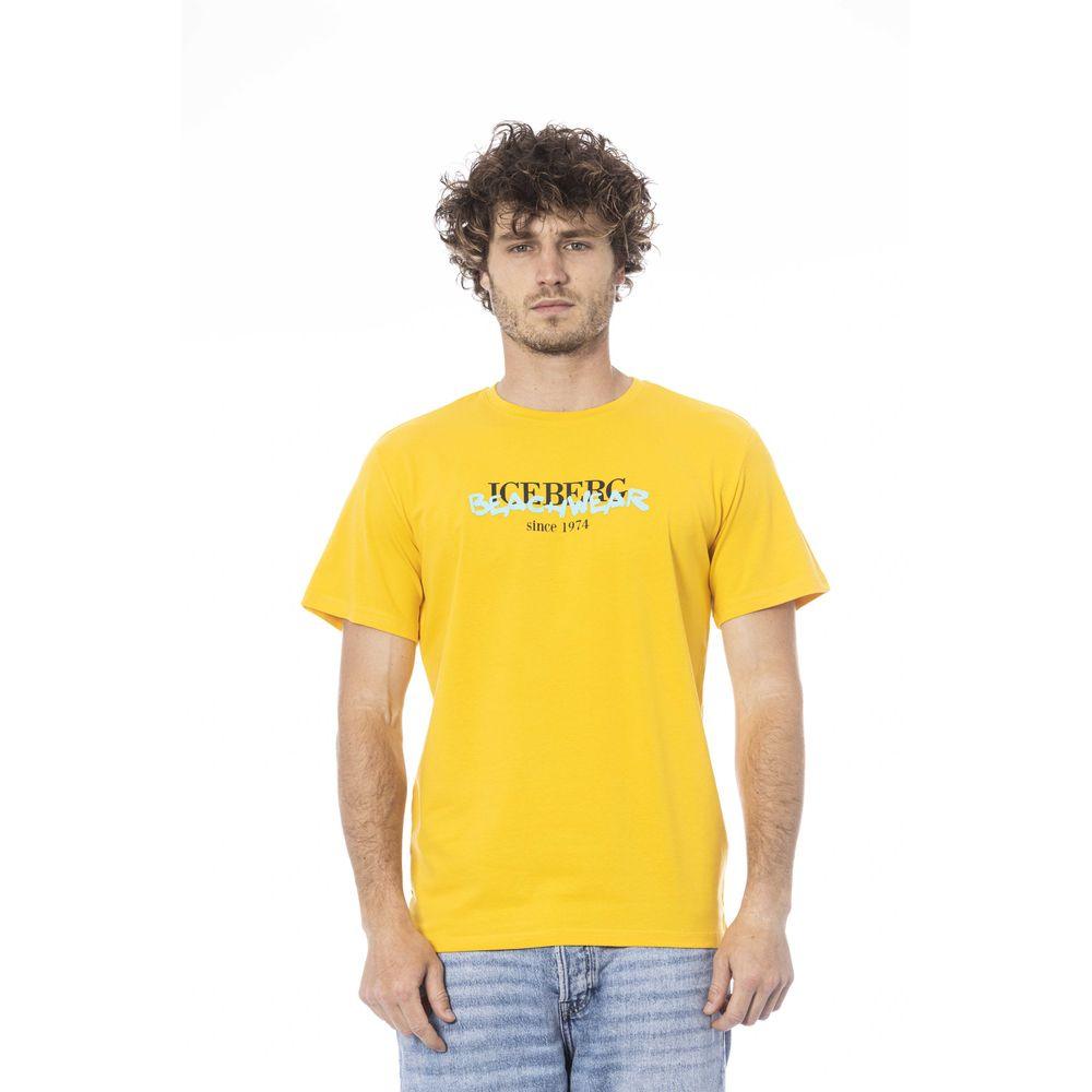 Iceberg Yellow Cotton T-Shirt - PER.FASHION