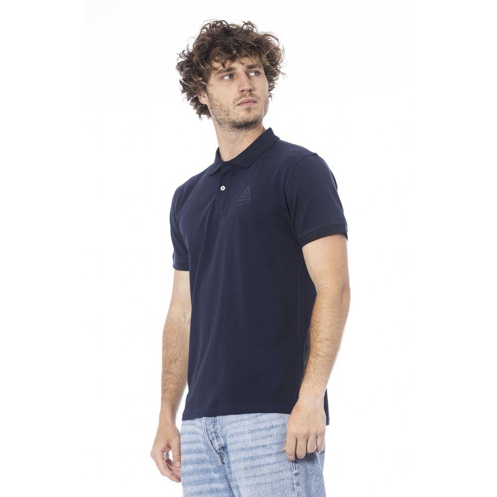 Iceberg Blue Cotton Polo Shirt - PER.FASHION