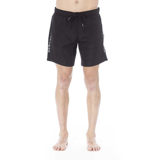 Trussardi Beachwear Black Polyester Swimwear - PER.FASHION
