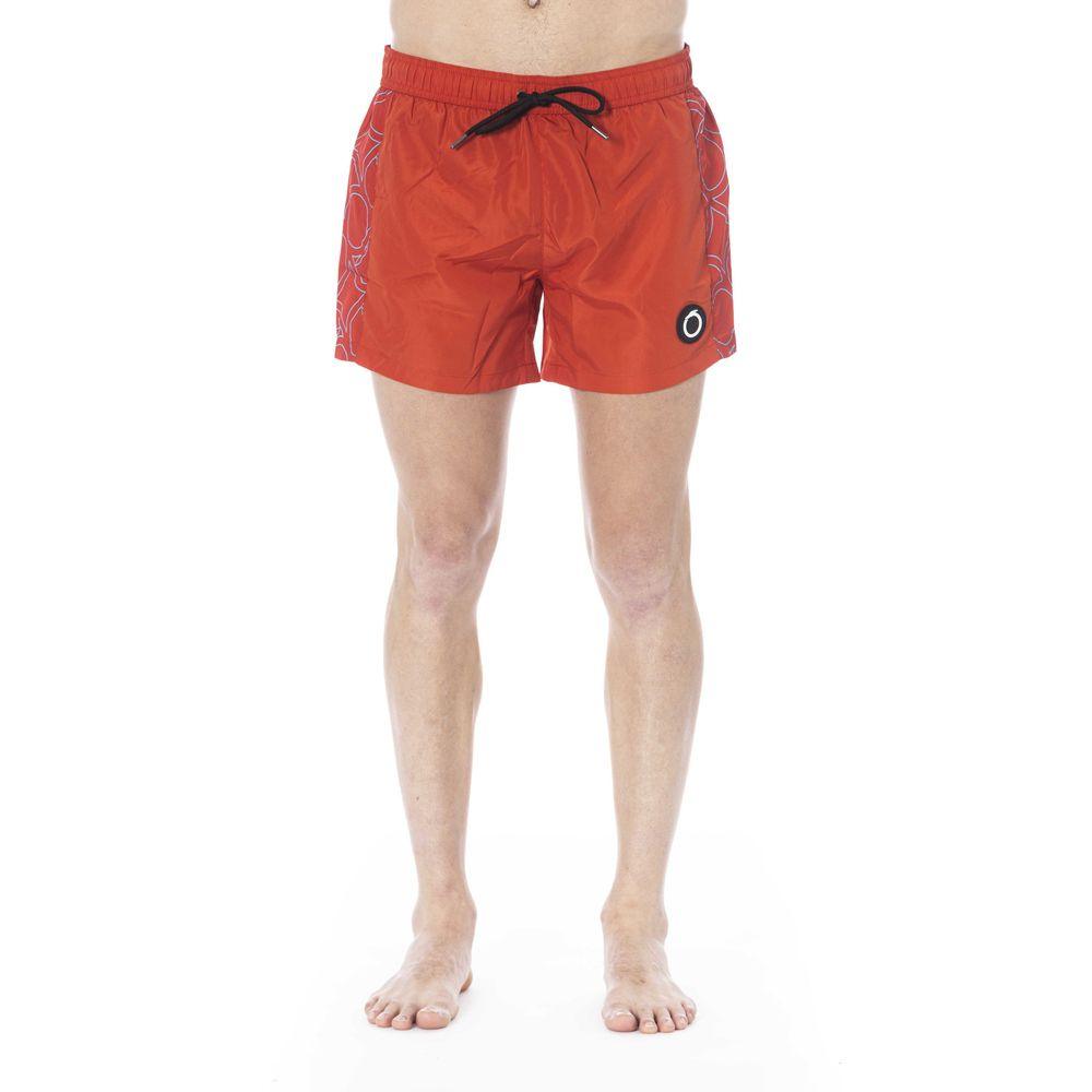 Trussardi Beachwear Red Polyester Swimwear - PER.FASHION