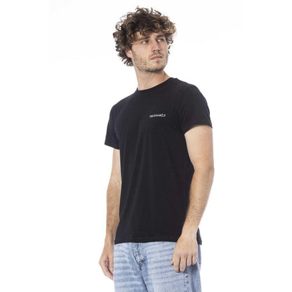 Trussardi Beachwear Black Cotton T-Shirt - PER.FASHION