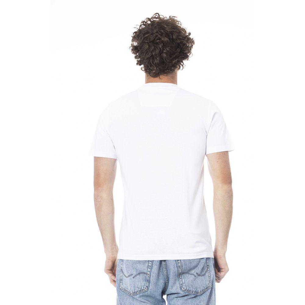 Cavalli Class White Cotton T-Shirt - PER.FASHION