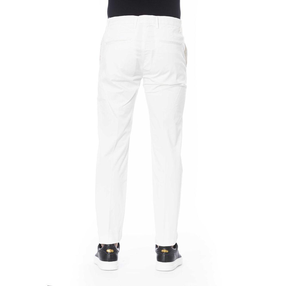 Distretto12 White Cotton Jeans & Pant - PER.FASHION