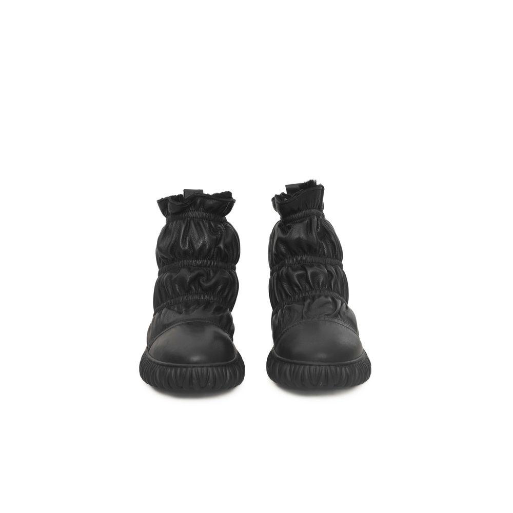 Cerruti 1881 Black COW Leather Boot - PER.FASHION