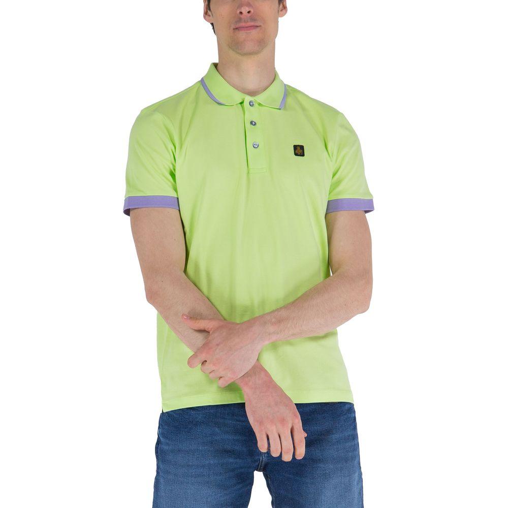 Refrigiwear Contrast Collar Cotton Polo Shirt - PER.FASHION