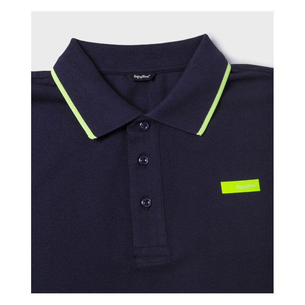 Refrigiwear Elegant Cotton Polo Shirt with Contrast Accents - PER.FASHION