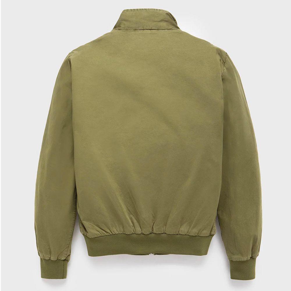 Refrigiwear Elegant Green Cotton Bomber Jacket for Men - PER.FASHION