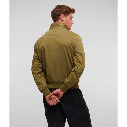 Refrigiwear Elegant Green Cotton Bomber Jacket for Men - PER.FASHION