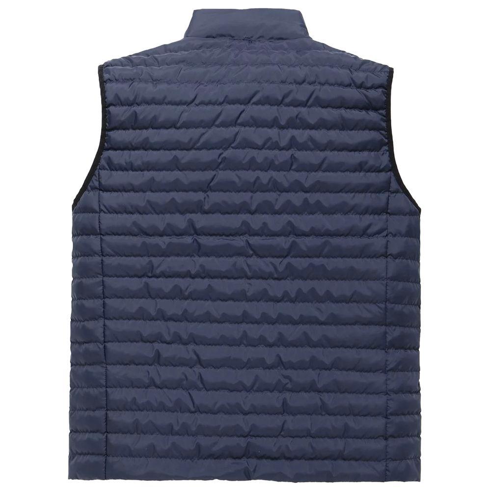 Refrigiwear Elegant Men's Down Vest in Sumptuous Blue - PER.FASHION