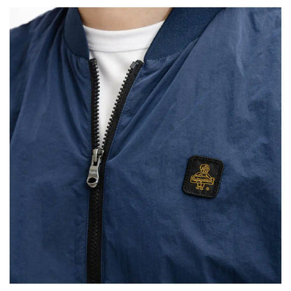 Refrigiwear Elevated Casual Blue Bomber Jacket - PER.FASHION