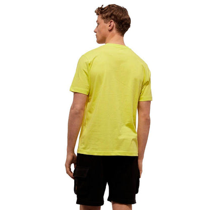 Refrigiwear Embossed Logo Cotton T-Shirt in Yellow - PER.FASHION