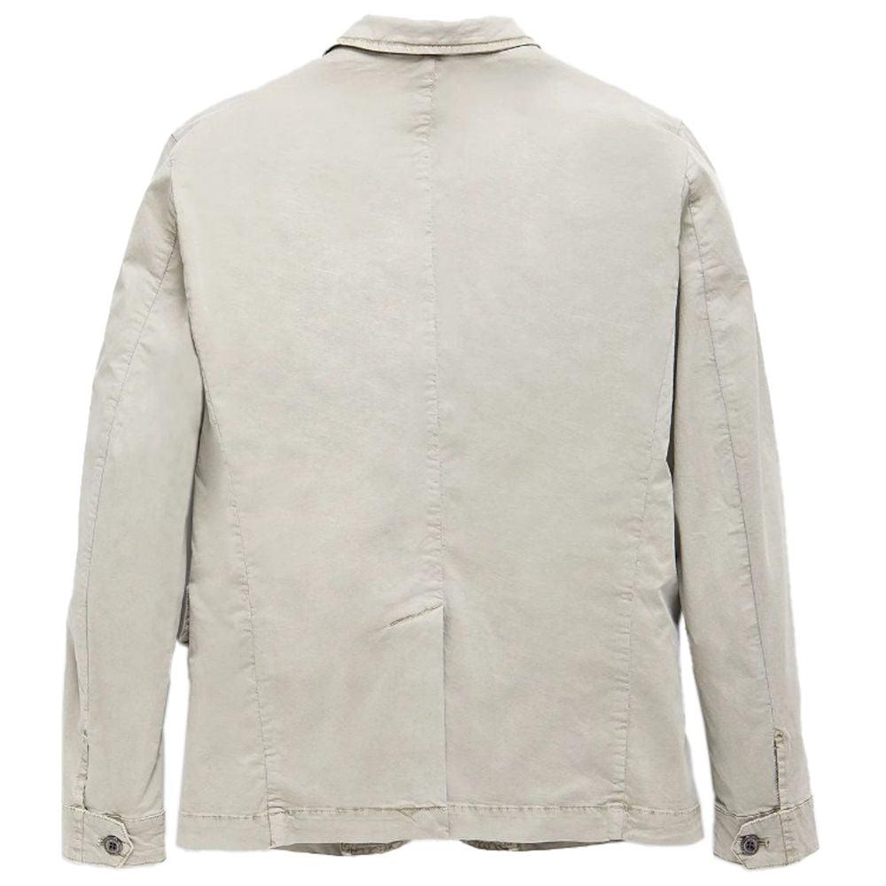 Refrigiwear Sleek Beige Four-Pocket Cotton Jacket - PER.FASHION