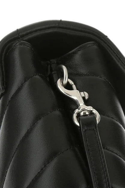 Saint Laurent Black Leather Toy Loulou Crossbody Bag - PER.FASHION