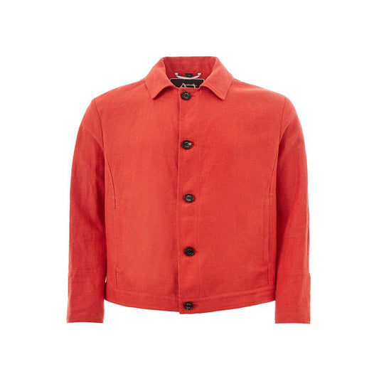 Sealup Chic Orange Polyester Jacket for Men - PER.FASHION