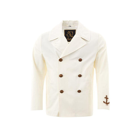 Sealup Cotton Elegance Men's White Jacket - PER.FASHION