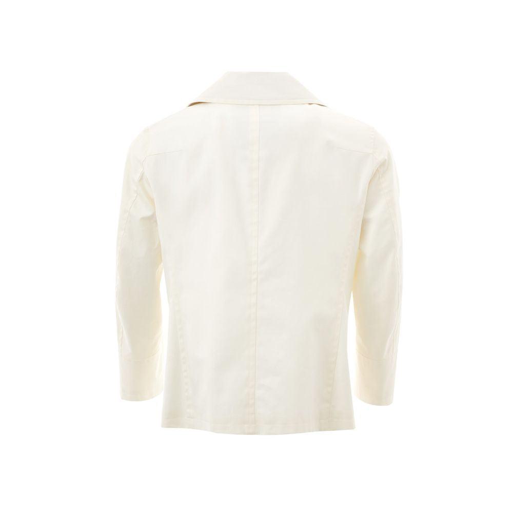 Sealup Cotton Elegance Men's White Jacket - PER.FASHION