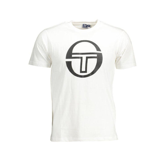 Sergio Tacchini White Cotton T-Shirt - PER.FASHION