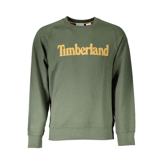 Timberland Green Round Neck Cotton Blend Sweater - PER.FASHION