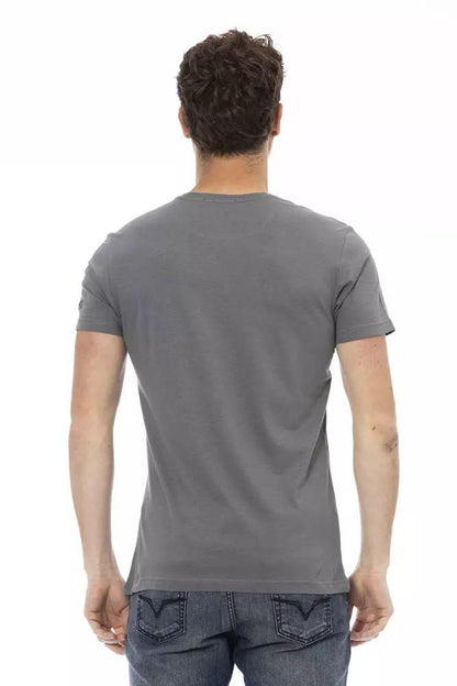 Trussardi Action Elegant Gray Short Sleeve T-shirt - PER.FASHION