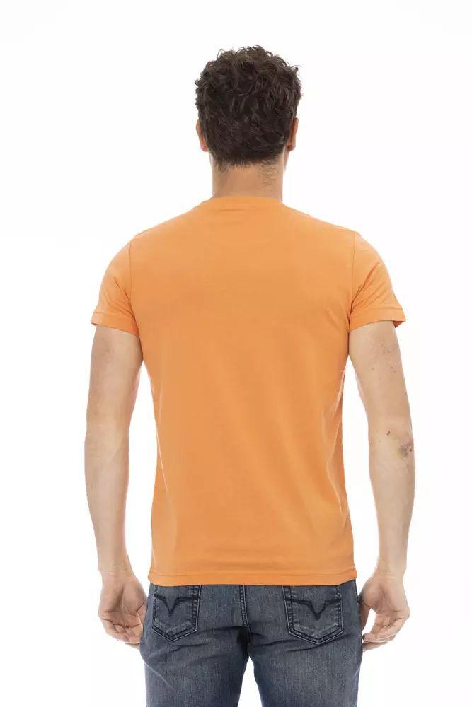 Trussardi Action Elegant Orange Short Sleeve Tee - PER.FASHION