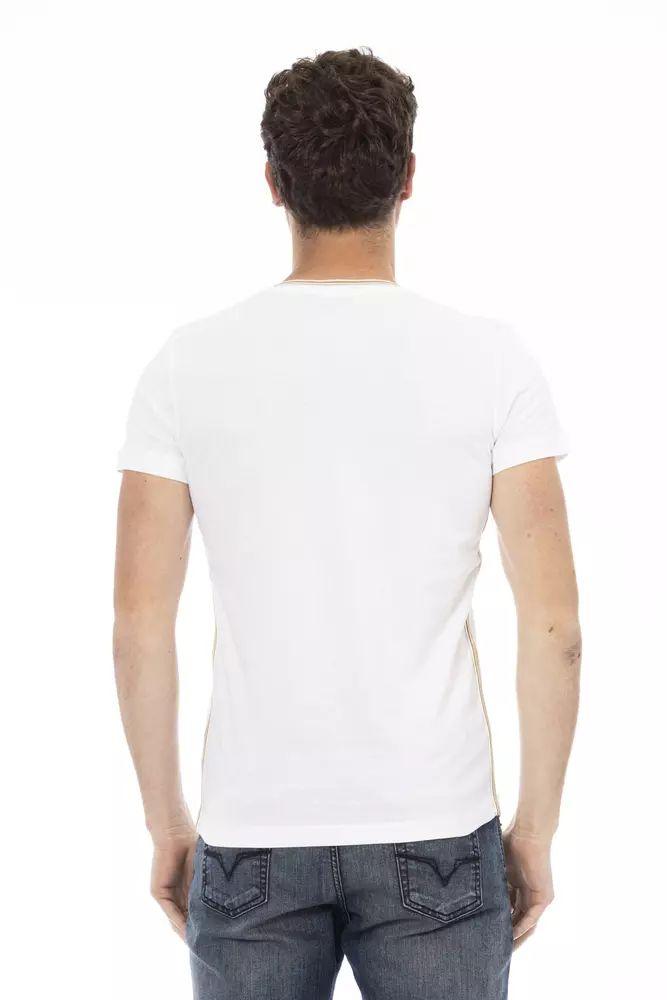 Trussardi Action Elevate Your Casual Style: Short Sleeve V-Neck Tee - PER.FASHION
