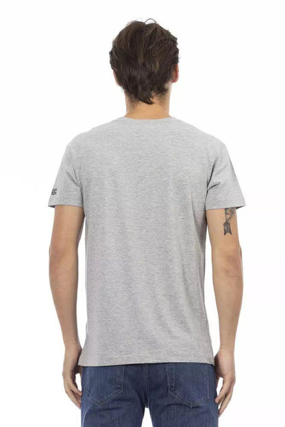 Trussardi Action Essential V-Neck Tee with Graphic Charm - PER.FASHION