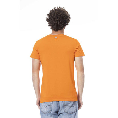 Trussardi Beachwear Orange Cotton T-Shirt - PER.FASHION