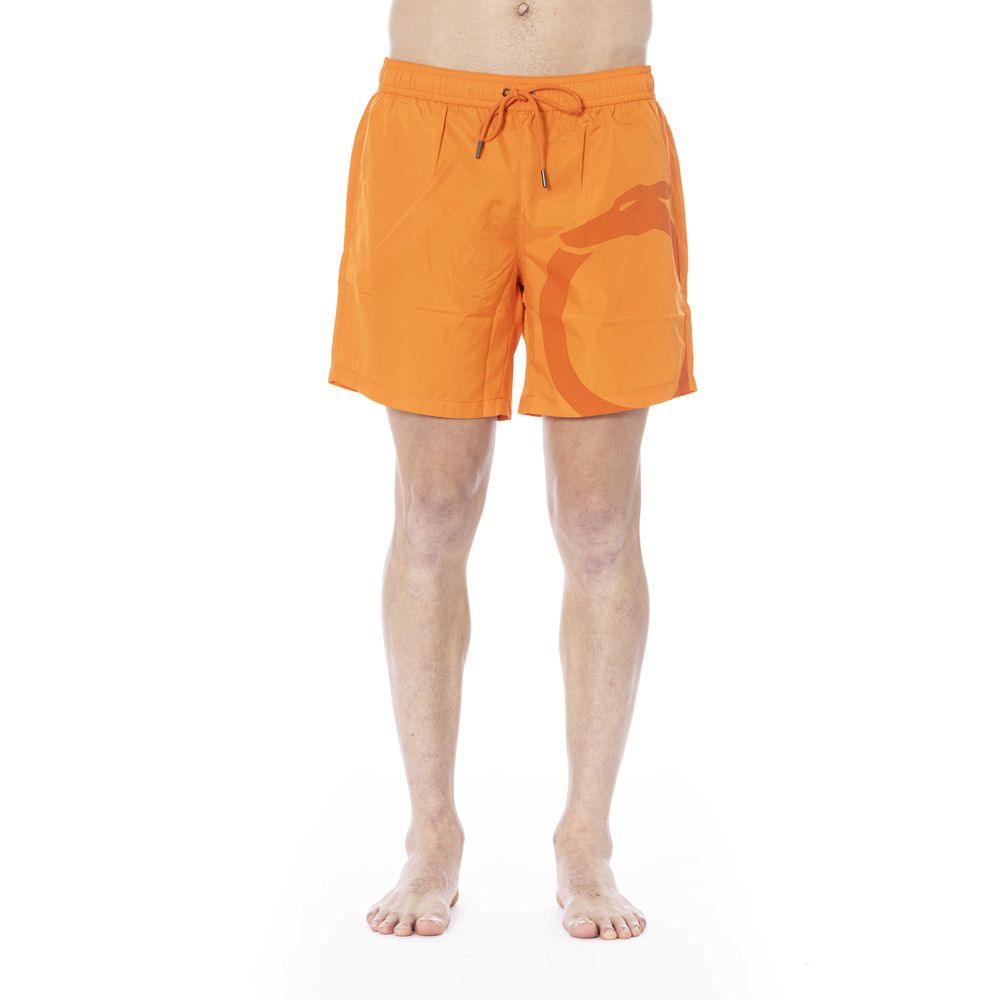 Trussardi Beachwear Orange Polyester Swimwear - PER.FASHION