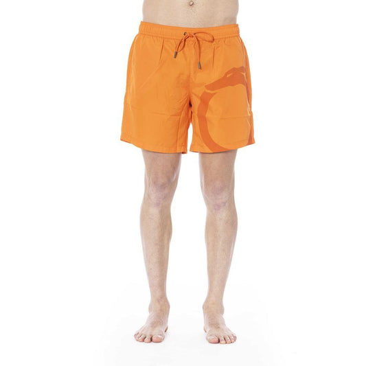 Trussardi Beachwear Orange Polyester Swimwear - PER.FASHION