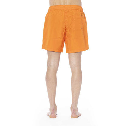 Trussardi Beachwear Orange Polyester Swimwear - PER.FASHION