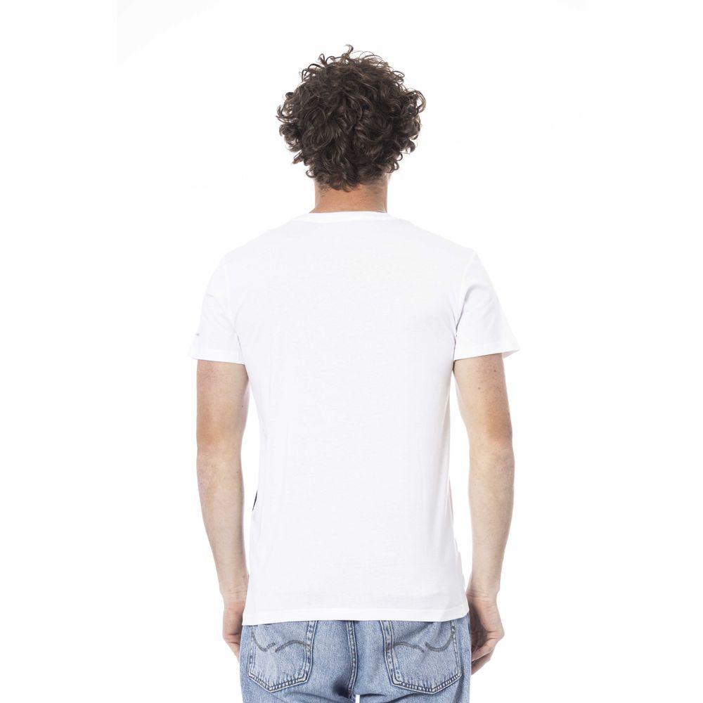 Trussardi Beachwear White Cotton T-Shirt - PER.FASHION