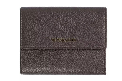 Trussardi Elegant Embossed Leather Ladies' Wallet - PER.FASHION