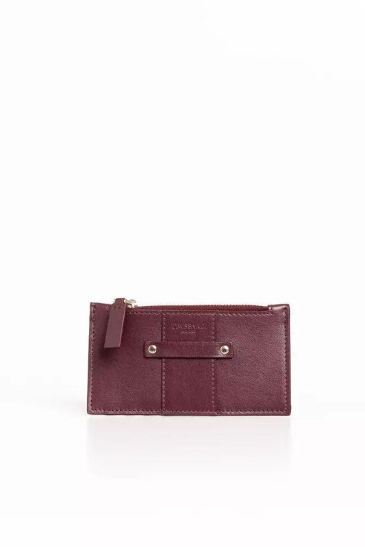 Trussardi Elegant Soft Leather Card Holder in Rich Brown - PER.FASHION