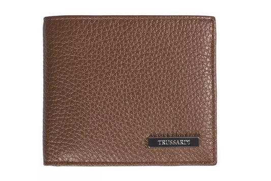Trussardi Elegant Tumbled Leather Men's Wallet - PER.FASHION