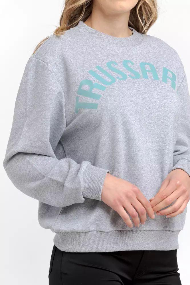 Trussardi Oversized Round-neck Cotton Blend Sweatshirt - PER.FASHION