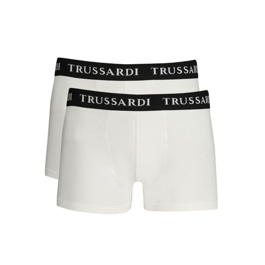 Trussardi White Cotton Underwear - PER.FASHION