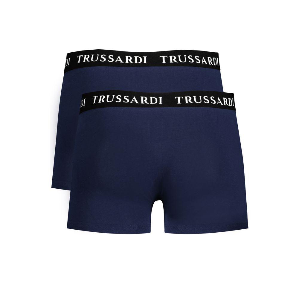 Trussardi Blue Cotton Underwear - PER.FASHION
