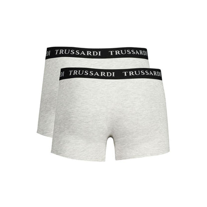 Trussardi Gray Cotton Underwear - PER.FASHION