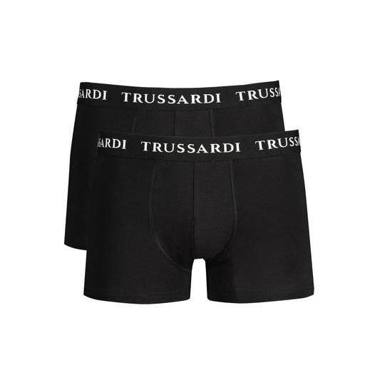 Trussardi Black Cotton Underwear - PER.FASHION